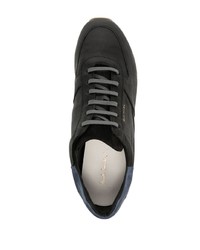 Мужские черные кожаные низкие кеды от Paul Smith