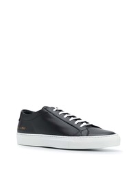 Мужские черные кожаные низкие кеды от Common Projects