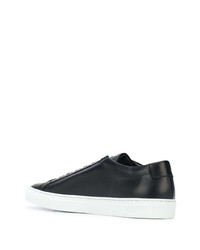 Мужские черные кожаные низкие кеды от Common Projects