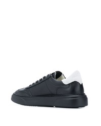 Мужские черные кожаные низкие кеды от Philippe Model