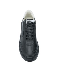 Мужские черные кожаные низкие кеды от Philippe Model