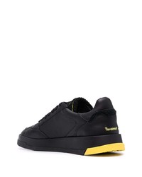 Мужские черные кожаные низкие кеды от Ghoud