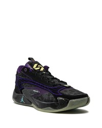 Мужские черные кожаные низкие кеды от Jordan