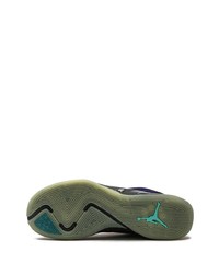 Мужские черные кожаные низкие кеды от Jordan