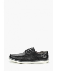 Мужские черные кожаные низкие кеды от M.Shoes