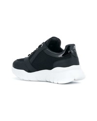 Женские черные кожаные низкие кеды от Philipp Plein