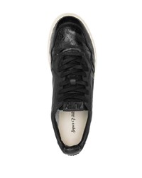 Мужские черные кожаные низкие кеды от AUTRY