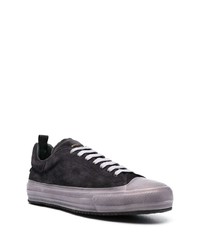 Мужские черные кожаные низкие кеды от Officine Creative