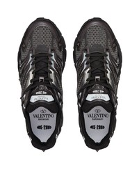Мужские черные кожаные низкие кеды от Valentino Garavani