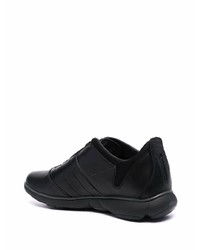 Мужские черные кожаные низкие кеды от Geox