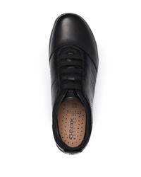 Мужские черные кожаные низкие кеды от Geox