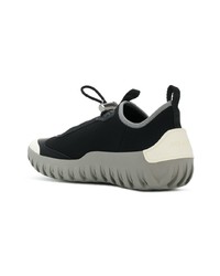 Мужские черные кожаные низкие кеды от Prada