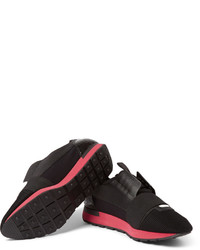 Мужские черные кожаные низкие кеды от Balenciaga