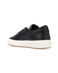 Мужские черные кожаные низкие кеды от Philippe Model