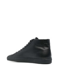 Мужские черные кожаные низкие кеды от Common Projects