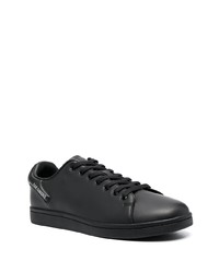 Мужские черные кожаные низкие кеды от Raf Simons