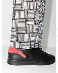 Мужские черные кожаные низкие кеды от Raf Simons