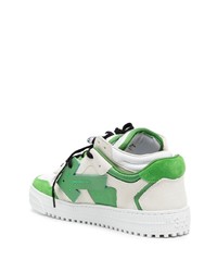 Мужские черные кожаные низкие кеды от Off-White