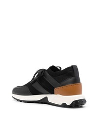 Мужские черные кожаные низкие кеды от Tod's