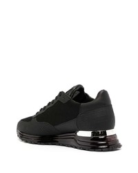 Мужские черные кожаные низкие кеды от Mallet