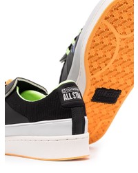 Мужские черные кожаные низкие кеды от Converse