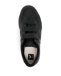 Мужские черные кожаные низкие кеды от Veja