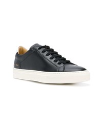 Мужские черные кожаные низкие кеды от Common Projects