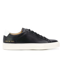 Мужские черные кожаные низкие кеды от Common Projects