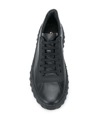 Мужские черные кожаные низкие кеды от CamperLab