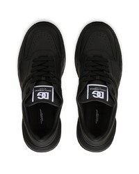 Мужские черные кожаные низкие кеды от Dolce & Gabbana