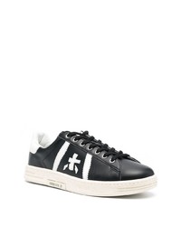 Мужские черные кожаные низкие кеды от Premiata