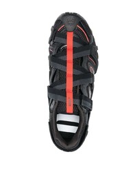 Мужские черные кожаные низкие кеды от Diesel