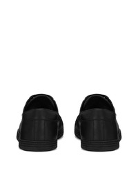Мужские черные кожаные низкие кеды от Dolce & Gabbana