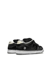 Мужские черные кожаные низкие кеды от Nike