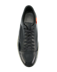 Мужские черные кожаные низкие кеды от Oxs Rubber Soul