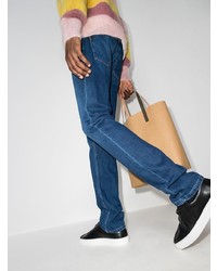 Мужские черные кожаные низкие кеды от Grenson