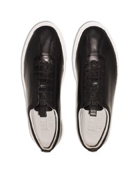 Мужские черные кожаные низкие кеды от Grenson