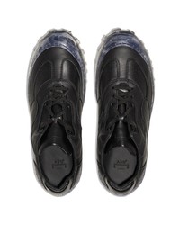 Мужские черные кожаные низкие кеды от A-Cold-Wall*