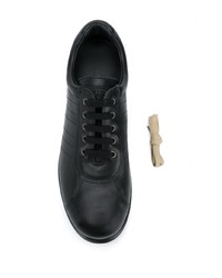 Мужские черные кожаные низкие кеды от Camper