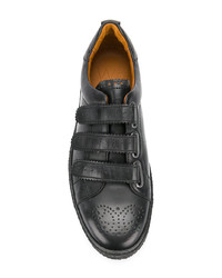 Мужские черные кожаные низкие кеды от Weber Hodel Feder