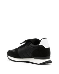 Мужские черные кожаные низкие кеды от Courrèges