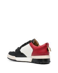 Мужские черные кожаные низкие кеды от Buscemi