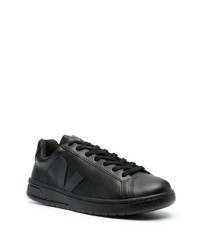 Мужские черные кожаные низкие кеды от Veja