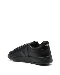 Мужские черные кожаные низкие кеды от Veja