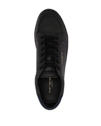 Мужские черные кожаные низкие кеды от Kurt Geiger London