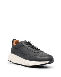 Мужские черные кожаные низкие кеды от Buttero