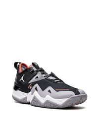 Мужские черные кожаные низкие кеды от Jordan