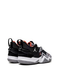 Мужские черные кожаные низкие кеды от Jordan