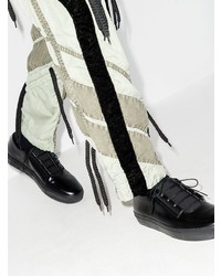 Мужские черные кожаные низкие кеды от Grenson