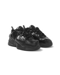 Мужские черные кожаные низкие кеды от Nike